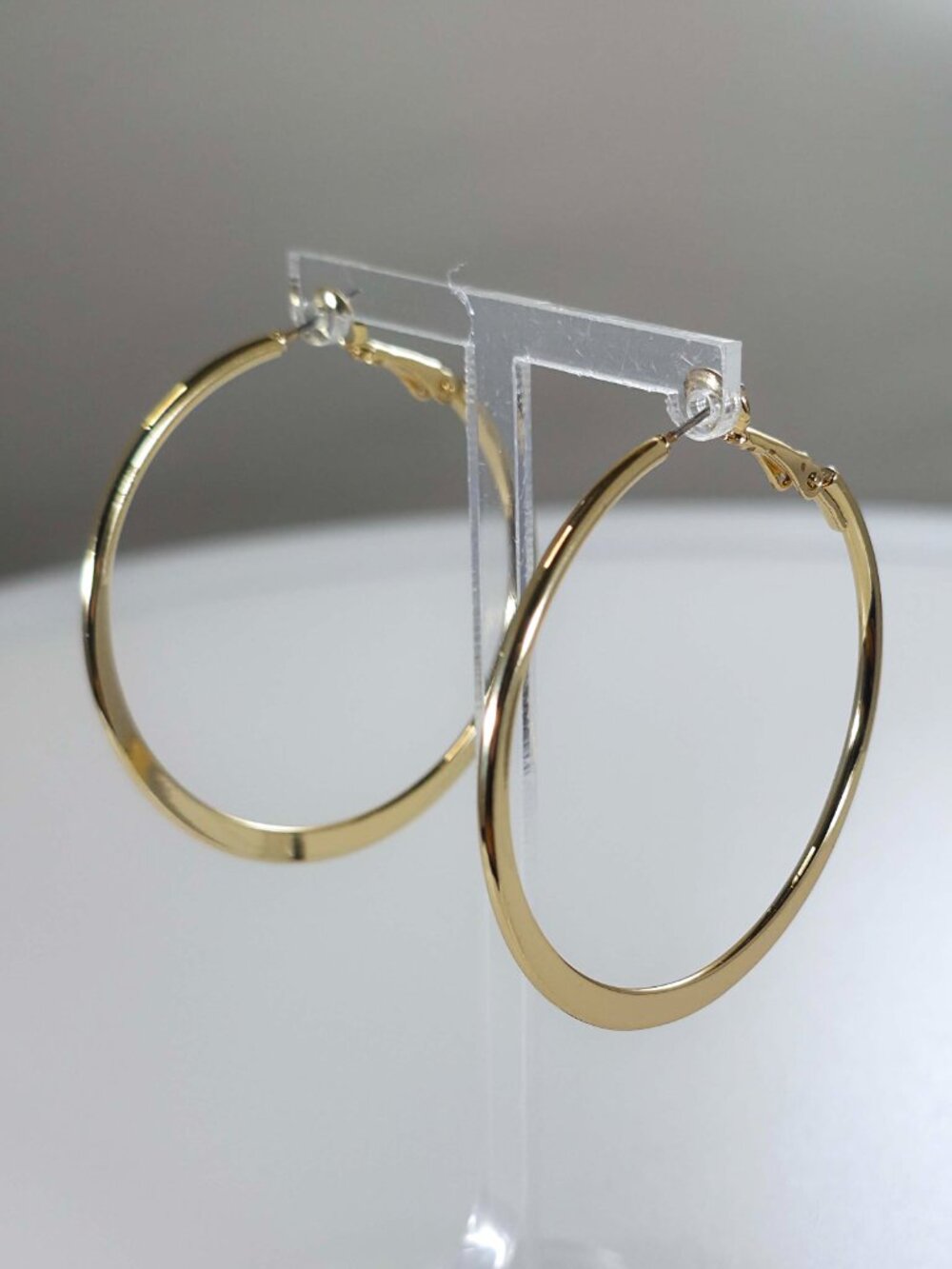 Gold-Plated 48mm Hoop Earrings